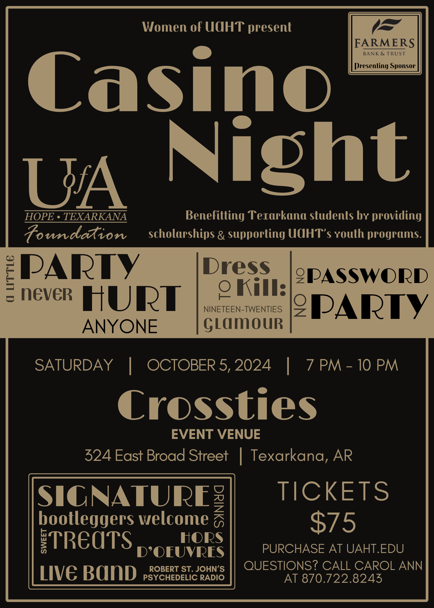 Casino Night Invitation 2024